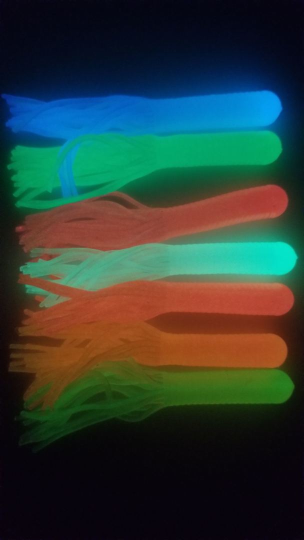 4'' Glow in the dark Tube Jig  Pre-Rigged Scent & Salt Infused
