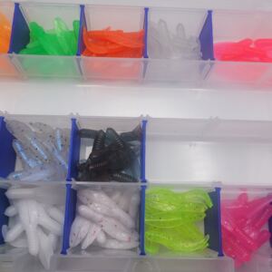 SILANON Grub Lures Fishing Jigs Head Hooks Kit- Soft Plastic India