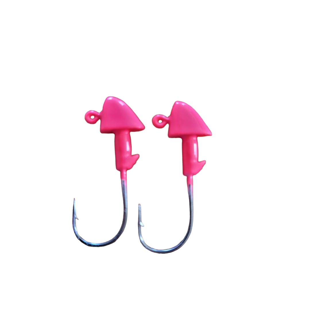Killer Jigs 100pk 3/32 Oz Crappie Fishing Jigs - #4 Red Sickle Hooks