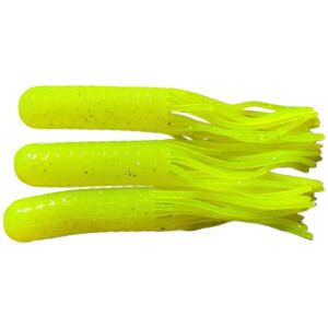5.5" Middle Tube Chartreuse w/ Silver Flake (3 Pack)